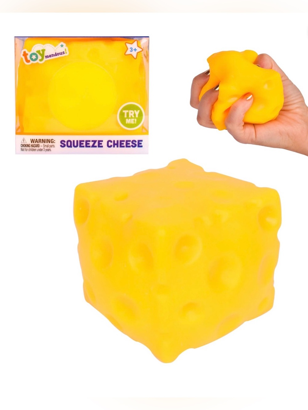 Squeeze Cheese Squishy Squeezy Toymendous | Sunny Days TikTok Viral SHIPS TODAY! - Picture 4 of 6